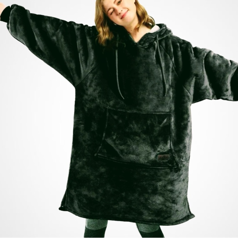 Catalonia- Oversized Flannel Blanket Hoodie Sweatshirt,Fleece Blanket Pullover.
